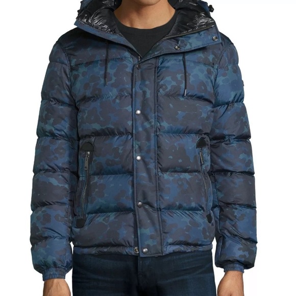 Burberry Brit Myton Blue Camo Puffer 